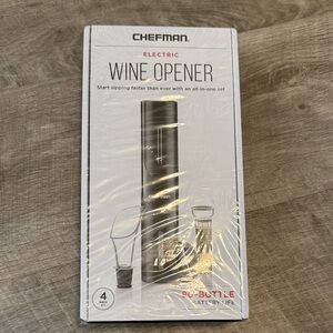 Chefman Electric Wine Opener Set - Sleek Black